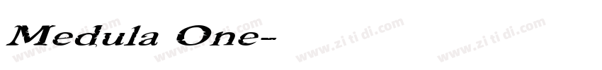 Medula One字体转换